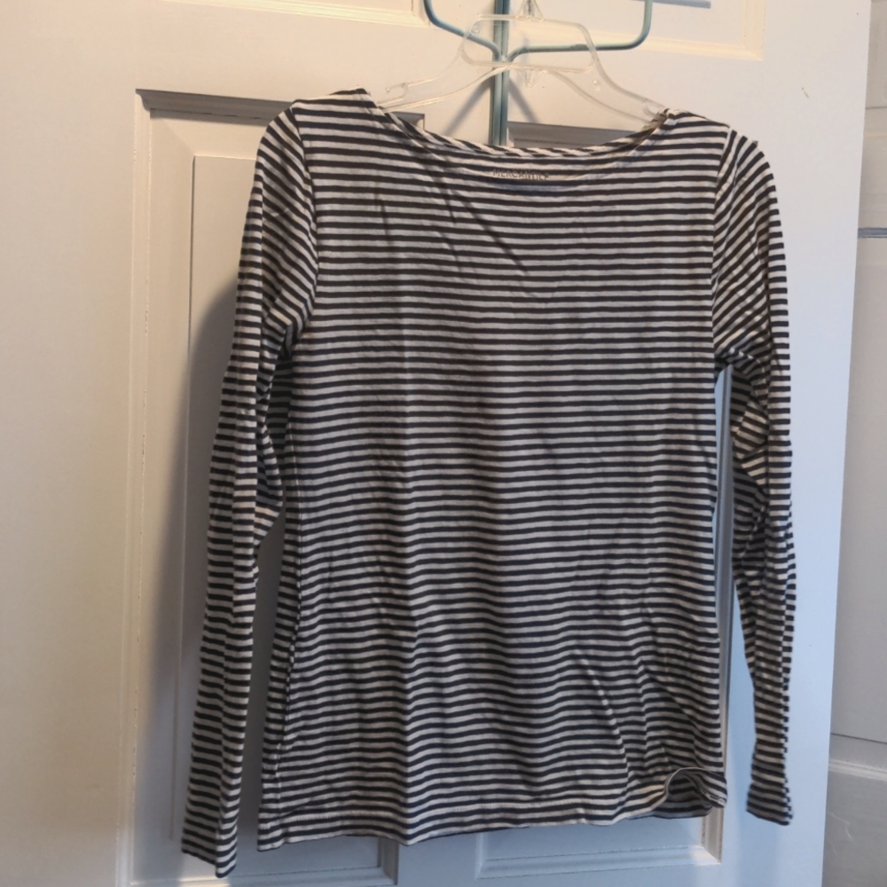 J. Crew Sailor-stripe long sleeve cotton t-shirt, Medium